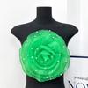 3D Ткань Органза Цветы Розы Нашивка Искусственные Свадебное Платье Украшение для Шеи Брошь Аксессуары