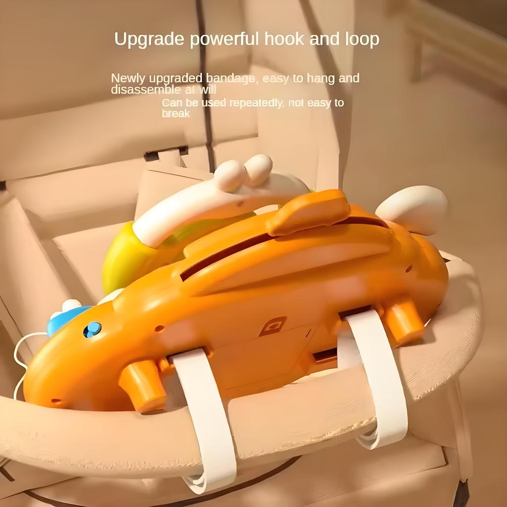 Детская электрическая игрушка-руль, дизайн мультяшного кролика, веселое моделирование вождения, идеально подходит для раннего обучения