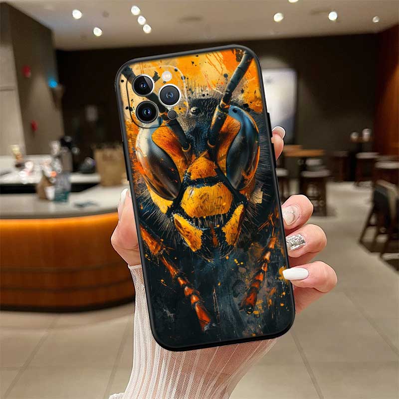 UP7 Art Bees Cartoon New High-End Shell Phone Case for Xiaomi Poco C40 C50 C51 C55 C65 C71 C75 F3 F5 F6 F7 M2 M3 Pro Ultra