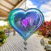 360° Heart Wind Spinner Outdoor Yard Garden Hanging Home Garden Decor
