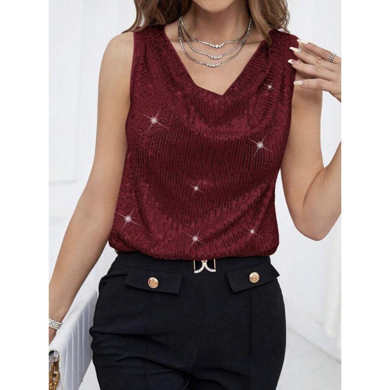 Женские новые сексуальные бюстье с V-образным вырезом, модные свободные короткие пуловеры с пайетками