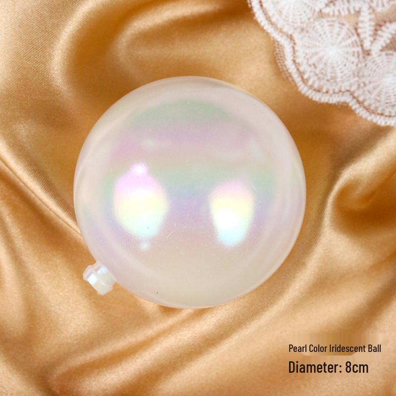 50 радужных шариков-пузырей для украшения торта - Красочные и прозрачные украшения для дня рождения