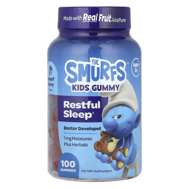 Kids Gummy, Restful Sleep, Ages 3+, Smurf Berry , 100 Gummies