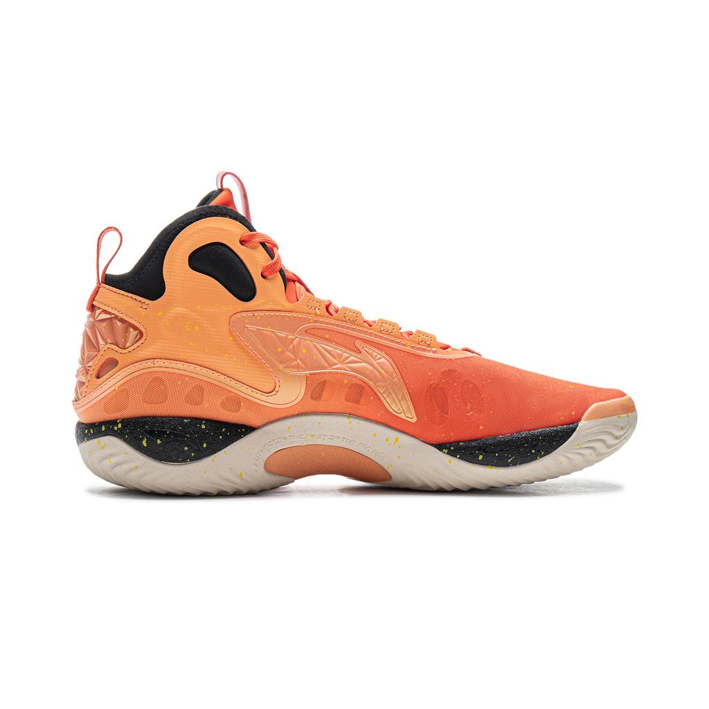 Баскетбольные кроссовки Li Ning Yushuai 19 с карбоновым сердечником, мужские, средняя посадка, оранжевые ABAV057-4