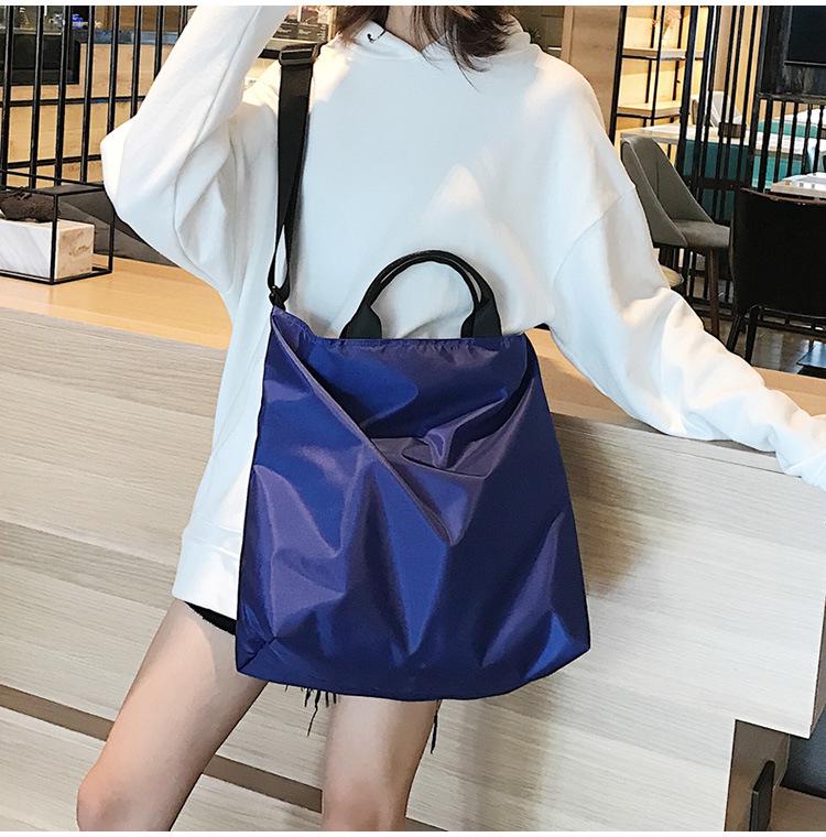 Большая вместительная модная дорожная сумка для йоги - повседневный однотонный рюкзак в студенческом стиле