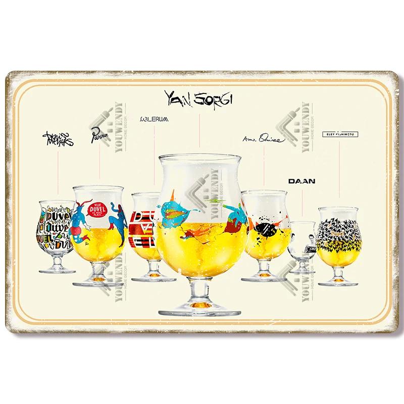 Metal Tin Sign Poster for Pub, Bar, Man Cave, Club, Wall Decoration, Vintage, Belgium, Beer Brand, Decorative Plaque, 20x30cm
