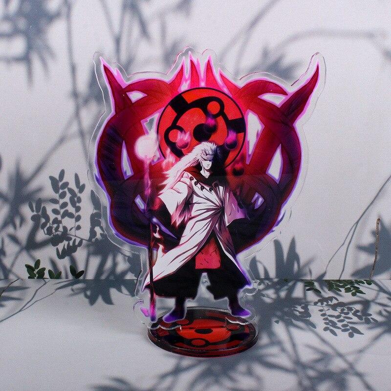 16cm Naruto Uzumaki Naruto Uchiha Sasuke Obito Itachi Madara Kakashi Anime Figures Acrylic Stand Decorations Model Toys