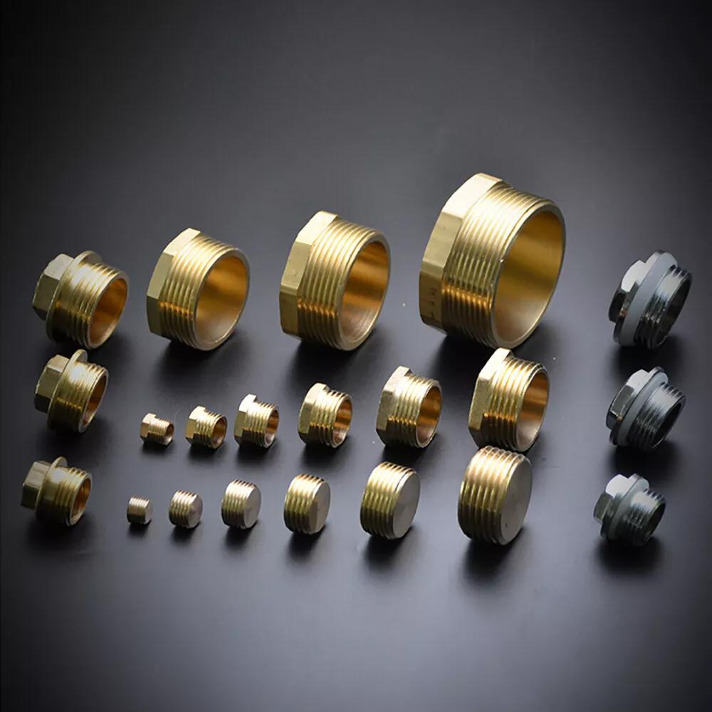 Латунная 1/8" 1/4" 3/8" 1/2" 3/4" 1"- 2" BSP Наружная Резьба Заглушка Стопорная Заглушка Конечный Навинчиваемый Фитинг Соединитель Адаптер