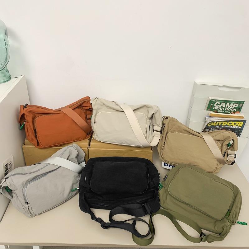 Мужская модная сумка через плечо, сумка для студента, повседневная сумка почтальона, женская вместительная простая спортивная сумка через плечо.