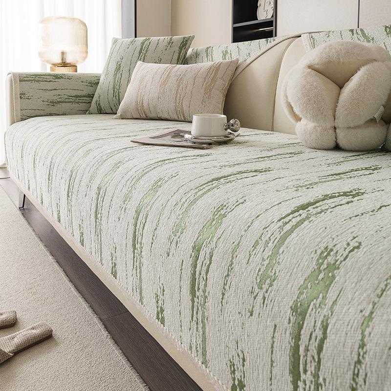 New Chenier Sofa Cushion High-Grade Four-Season Universal Seat Cushion, Non-Slip Sofa Cover, Seat Cushion Cover Cloth