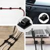20/40PCS Square Cord Organizer Self-adhesive Hook Data Wire Clamp Used To Desktop Wall Wiring Earphone Mouse Cord Clip Protector
