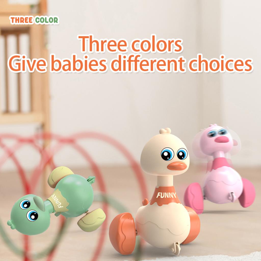 non-toxic Baby Toy Swing Duck Toy Cartoon Press Vehicles Glide Animal Inertia Pull Back Cars Early Education Toys for Toddlers children