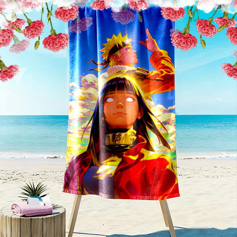 naruto Beach Towel, Lightweight Beach Towel, Tropical Style, Ideal Holiday Gift For Family