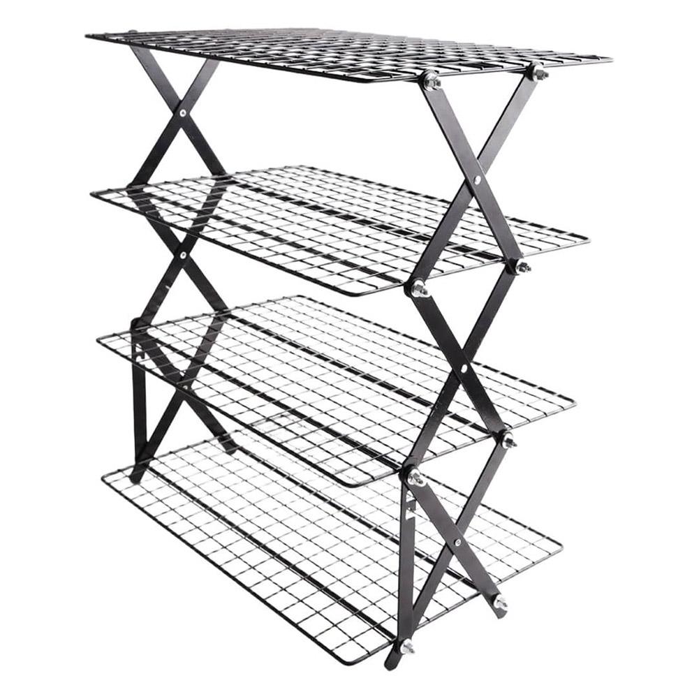 1PC Cooling Rack 45x28x5cm 3-Tier Collapsible Cooling Rack For Baked Goods - Space-Saving & Easy To Clean Baking Kitchen Tools