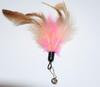 Cat Feather Teaser Wand with Bell - Elastic Steel Wire Rod for Self-Play
