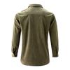 Men's Autumn and Winter Cotton Basic Corduroy Business Slim Fitting Casual Shirt Long Sleeved Jacket