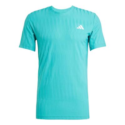 Теннисная футболка Climacool Airchill Freelift Повседневная модная универсальная футболка с коротким рукавом Мужские топы JW9851