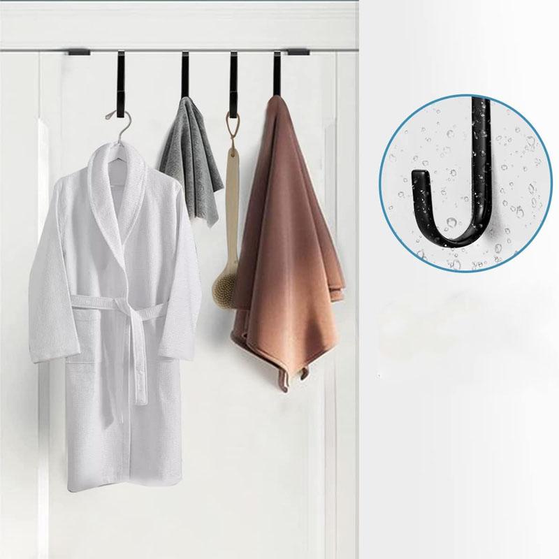Над дверью крючок 4 шт. в упаковке одинарный металлический крючок для подвешивания полотенец пальто
