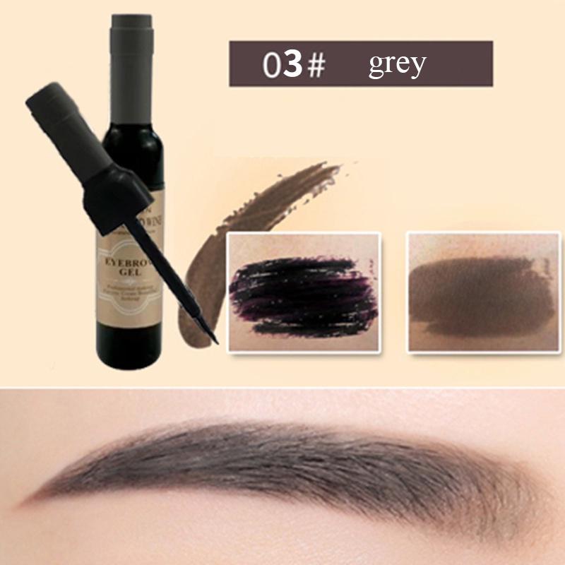 Eyebrow Dye Red Wine Bottle Tear Eyebrow Gel Natural Makeup Waterproof, Perspirant Resistant Long-lasting Non-smudging Natural Student Cosmetics