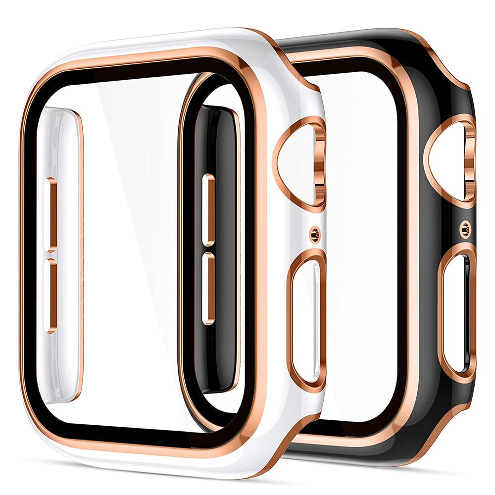 Чехол для Apple Watch 45мм 41мм 44мм 40мм 42мм аксессуары Защитное стекло для экрана iWatch series 9 7 8 5 6 SE 3 4