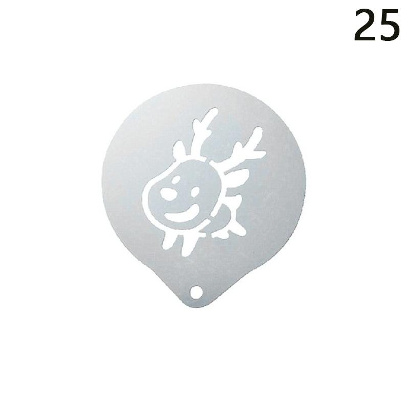 Форма для цветения из нержавеющей стали, необычная модель для штамповки кофе, утолщенный трафарет для распыления кофейной молочной пены