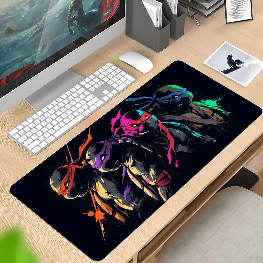 N-Ninjas Turtles Mouse Pad Rubber Antislip Keyboard Pad 40x90cm Mousepad Gaming Accessories XXL Office Computer Mat