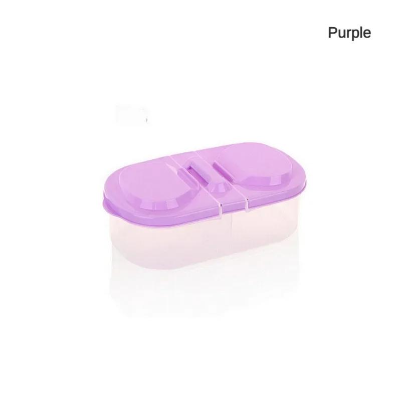 Healthy Plastic Food Container Portable Lunch Box Capacity Camping Picnic Food Fruit Container Storage Box for Kids Dinnerware