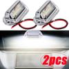 12-24V 6 LED Car Truck License Plate Lights Universal Truck RV Trailer Van Tail Lamp Waterproof Signal Lamp White Lighting Bulb