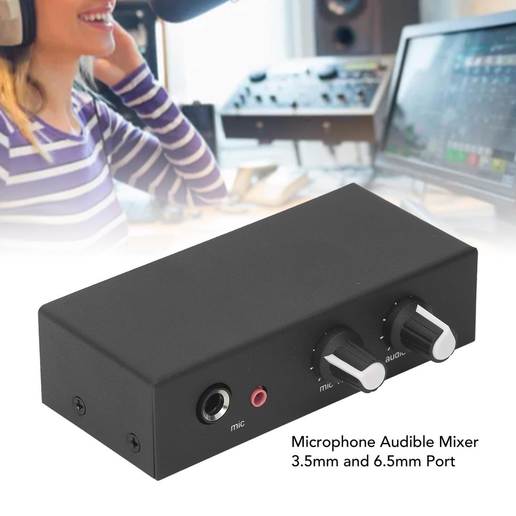 Стереозвук Маленький микрофон Наушники Фонокорректор Проигрыватель Виниловых Пластинок Предусилитель для Настольной Звуковой Системы с Независимой Ручкой и Предусилителем Источника Питания,