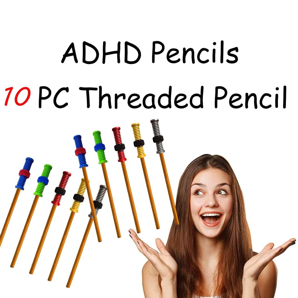 Карандаш с резьбой для СДВГ, Карандаш с резьбой и гайкой