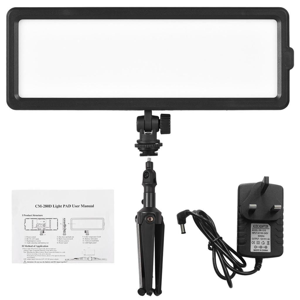 Мини-лампа для фотосъемки 16 Вт, светодиодная лампа с регулируемой яркостью, портативная лампа для видеоблога, 148 светодиодных бусин серии NP-F, аккумулятор