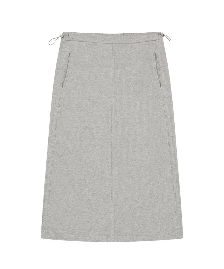 Sunday Fruits Market String Sweat Skirt Gray