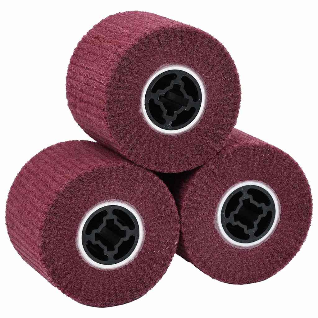 Sanding Rollers 3 pcs Red 12 x 12 x 10 cm Synthetic Fiber