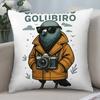 Game Tung Tung Sahur Printed Pillowcase For Living Room Sofa Bedroom Home Decoration Pillowcase For Christmas Decoration