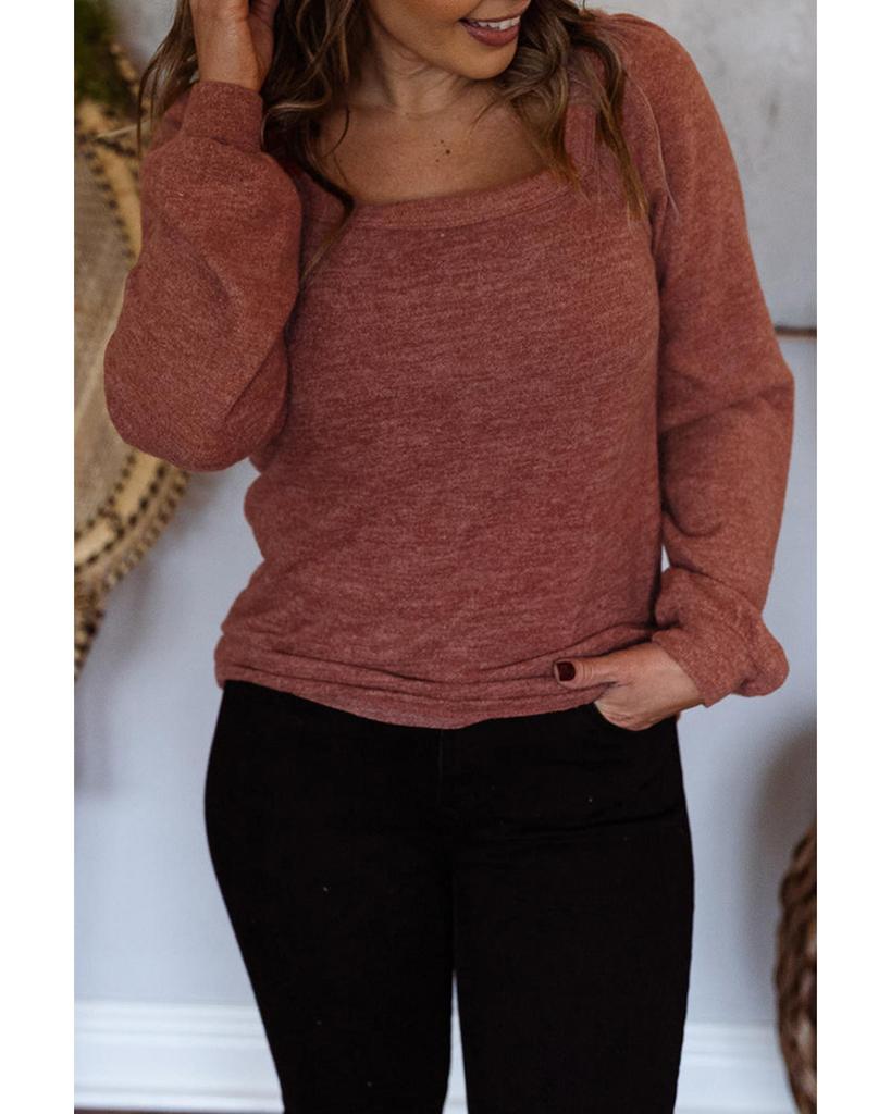 Azura Exchange Трикотажный топ размера плюс с квадратным вырезом Gold Flame