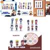 Charming 6 Pcs Sasuke Doll Set Featuring Beloved Naruto Animation Characters