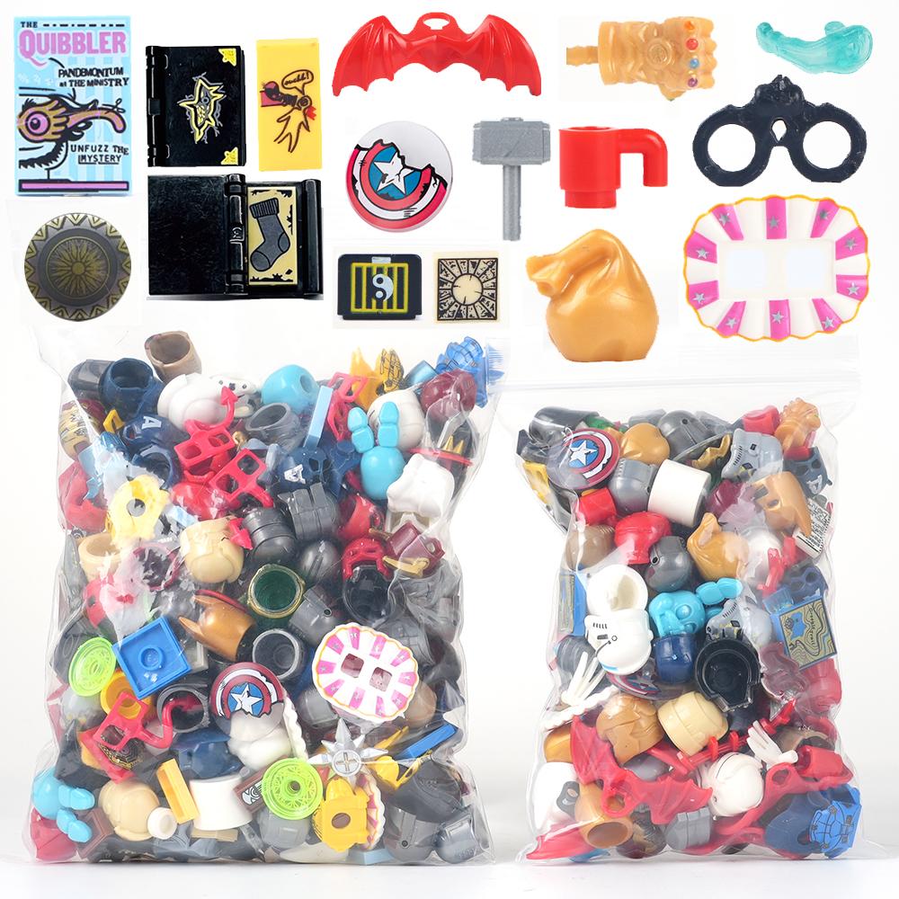 Случайные детали блоков, совместимые с фигурками, военное оружие, пистолет SWAT, набор для моделирования волос, сделай сам, строительные блоки, детские игрушки для детей