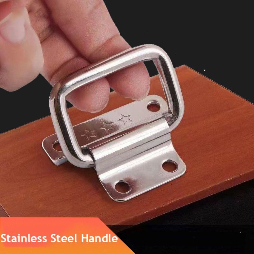Folding Cabinet Drawer Handle Stainless Steel Handle Wooden Box Handle Durable Simple Door Handle