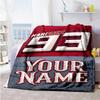 Marc Mrquez Personalized Name Blanket Throw Customizable Blanket Comfortable Throw For Bedding Picnics Bed Office Four Seasons Universal