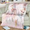 Мечтательная балерина, фея, лебедь, единорог, мультяшное одеяло, мягкий плед для дома, спальни, кровати, дивана, пикника, путешествий, для детей