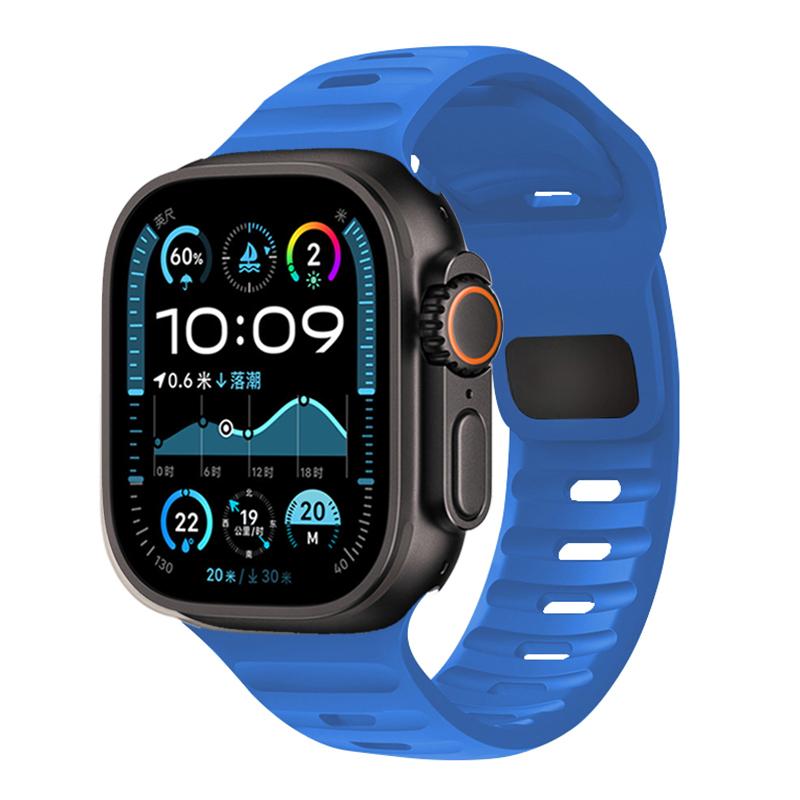 Ремешок Для Apple Watch Браслет 44мм 49мм 45мм 46 42мм 40мм 41мм спортивный Силиконовый браслет correa iwatch Серия 7 6 3 se 8 9 10 ultra 2
