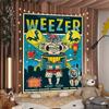 Музыкальная группа Ретро W-weezerS Винтажный Цветной Гобелен Настенный Подвесной Подвесной Таро Хиппи Настенные Ковры Декор Стены Комнаты в Общежитии