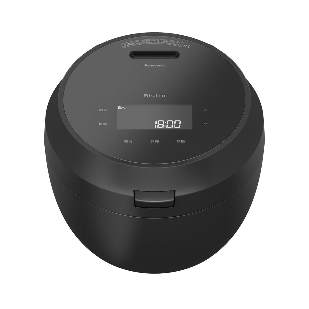 Panasonic Rice Cooker Cups Black Bistro Takumi AI Makes Rice Fluffy and Grainy 5.5 SR-W10BB-K