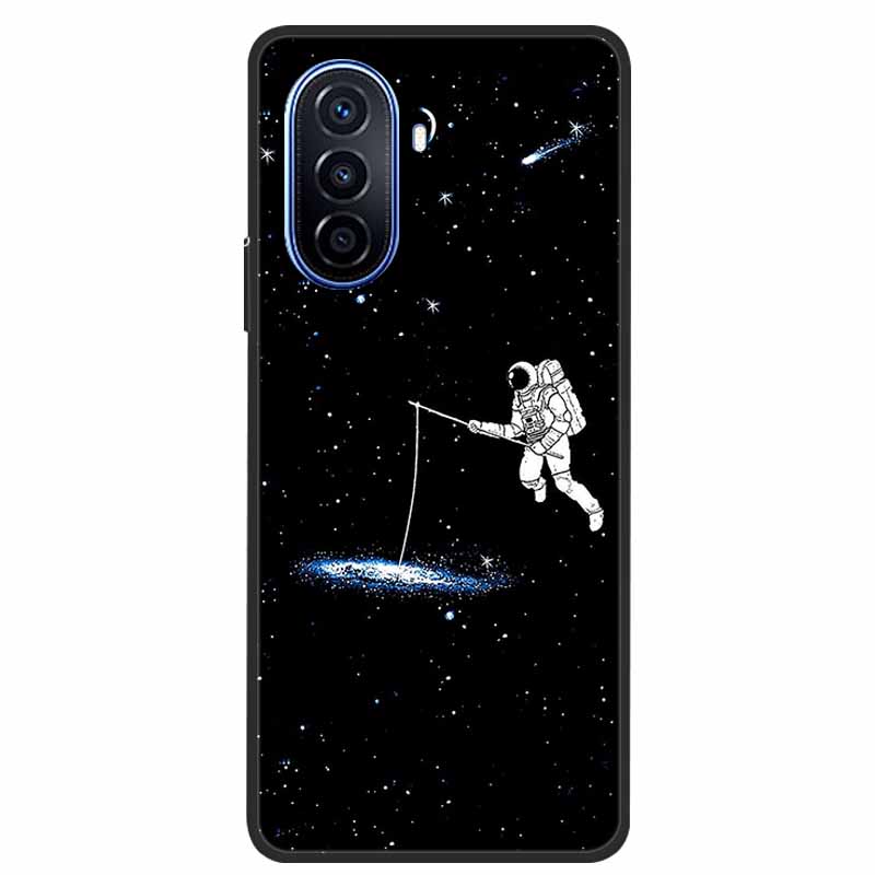 Чехол для Huawei Nova Y70 Plus Волк Черный Силиконовый Мягкий Чехол для Телефона Для Huawei Nova Y70 Задняя Крышка Чехол NovaY70 Y 70 Funda Coque