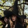 With Veil Halloween Witch Hat Mesh Yarn Cover Masquerade Cap Cosplay Accessories  Women's Costume