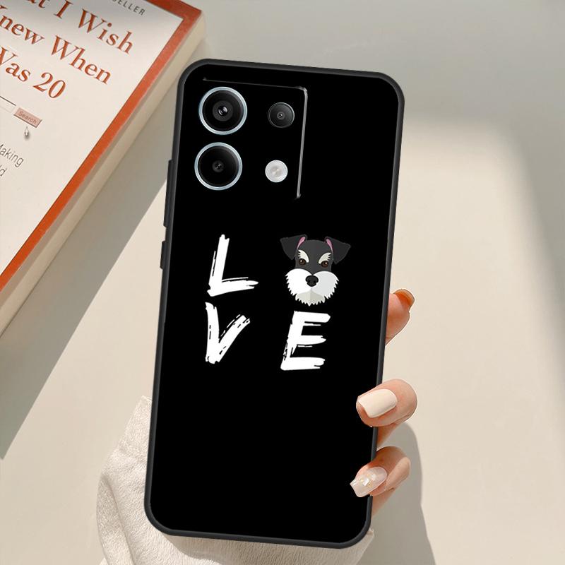 Щенок Шнауцера Арт Чехол Для Xiaomi Redmi Note 13 10 11 12 14 15 Pro Plus Чехол Для Redmi 15 15C 13C 12C 10C 14C