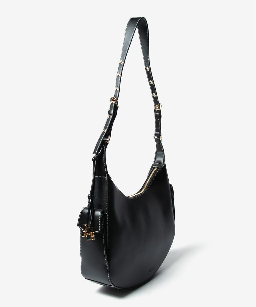 Shoulder Bag A5677 5893 LARGE HOBO BLACK [Gunny] Women's [Item]