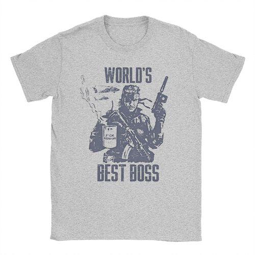 Мужская и женская футболка MGS1 Solid Snake Game, хлопковые топы Metal Gear, забавные футболки с коротким рукавом и круглым вырезом, классические футболки