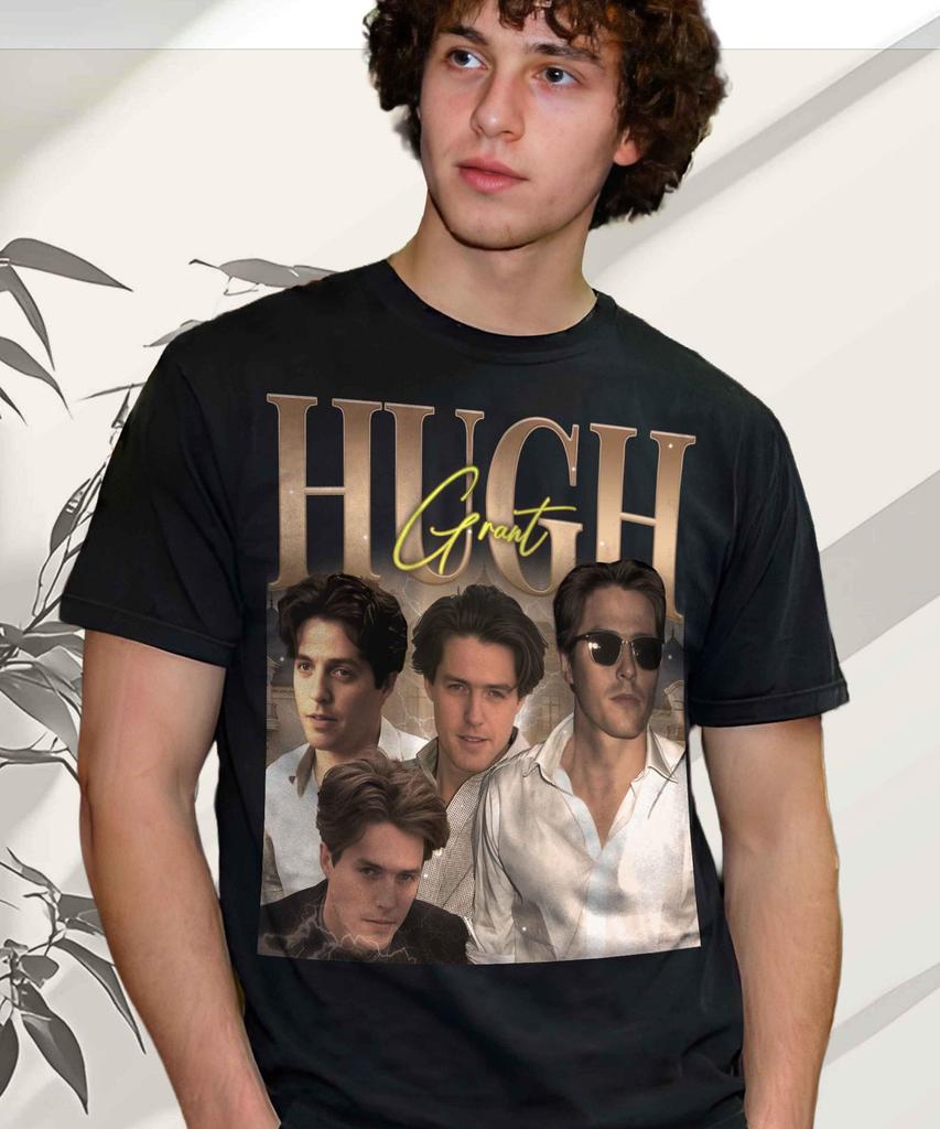 Hugh Grant Collage T-Shirt and kids tshirt: Vintage Actor Graphic Tee