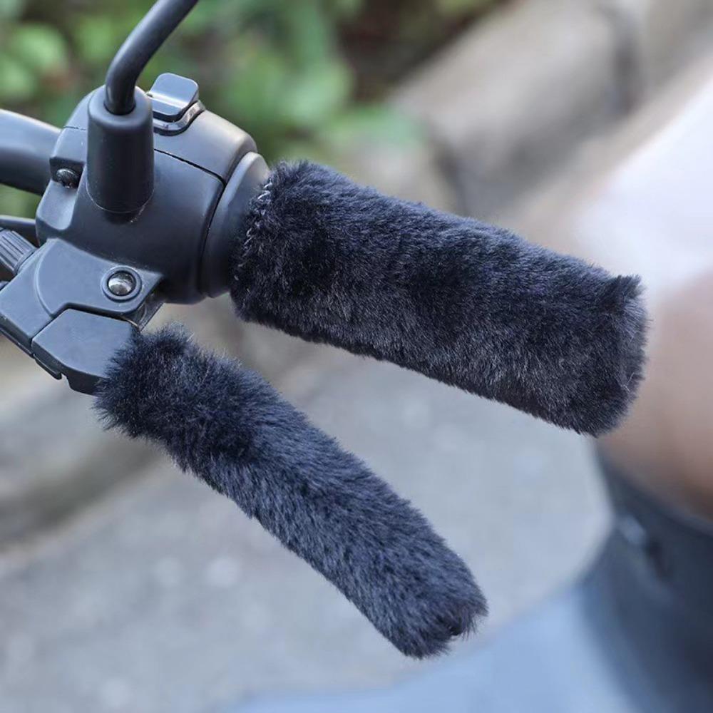 Practical Bicycle Grip Sleeves Hairy Motorcycle Handle Protective Cover Tricycles